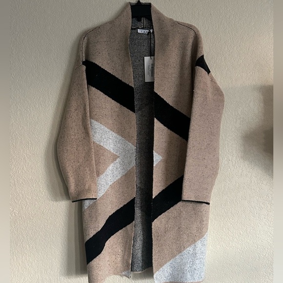 THML READY, SET, STRIPE OPEN FRONT CARDIGAN NWT Small - Picture 3 of 6